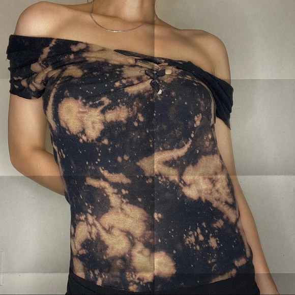Bleached Off the Shoulders Shirt - Picture 1 of 1